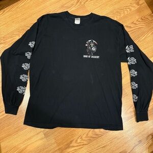 Sons‎ of Anarchy Black Long Sleeve Grim Reaper Shirt